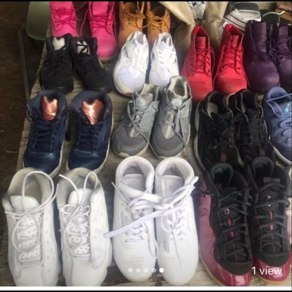 Lots of kids sneaker and boots
